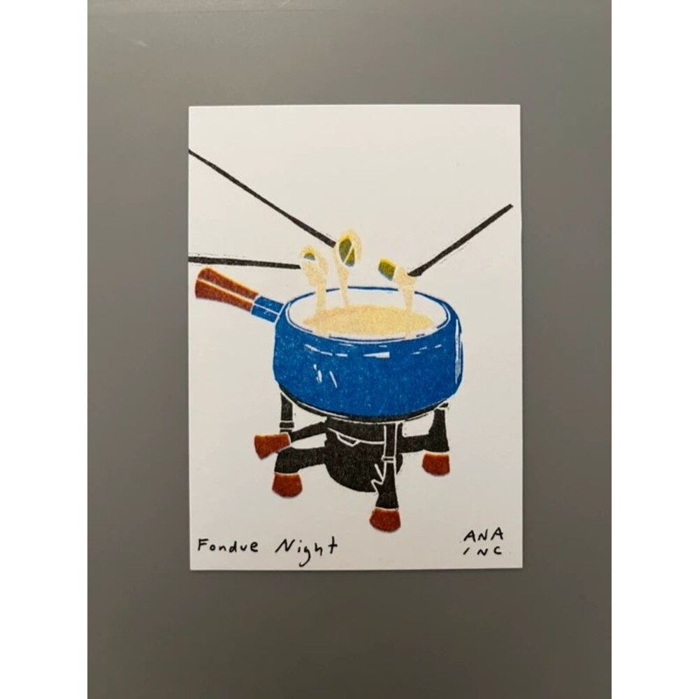 Ana Inciardi Mini Print - Fondue Night
